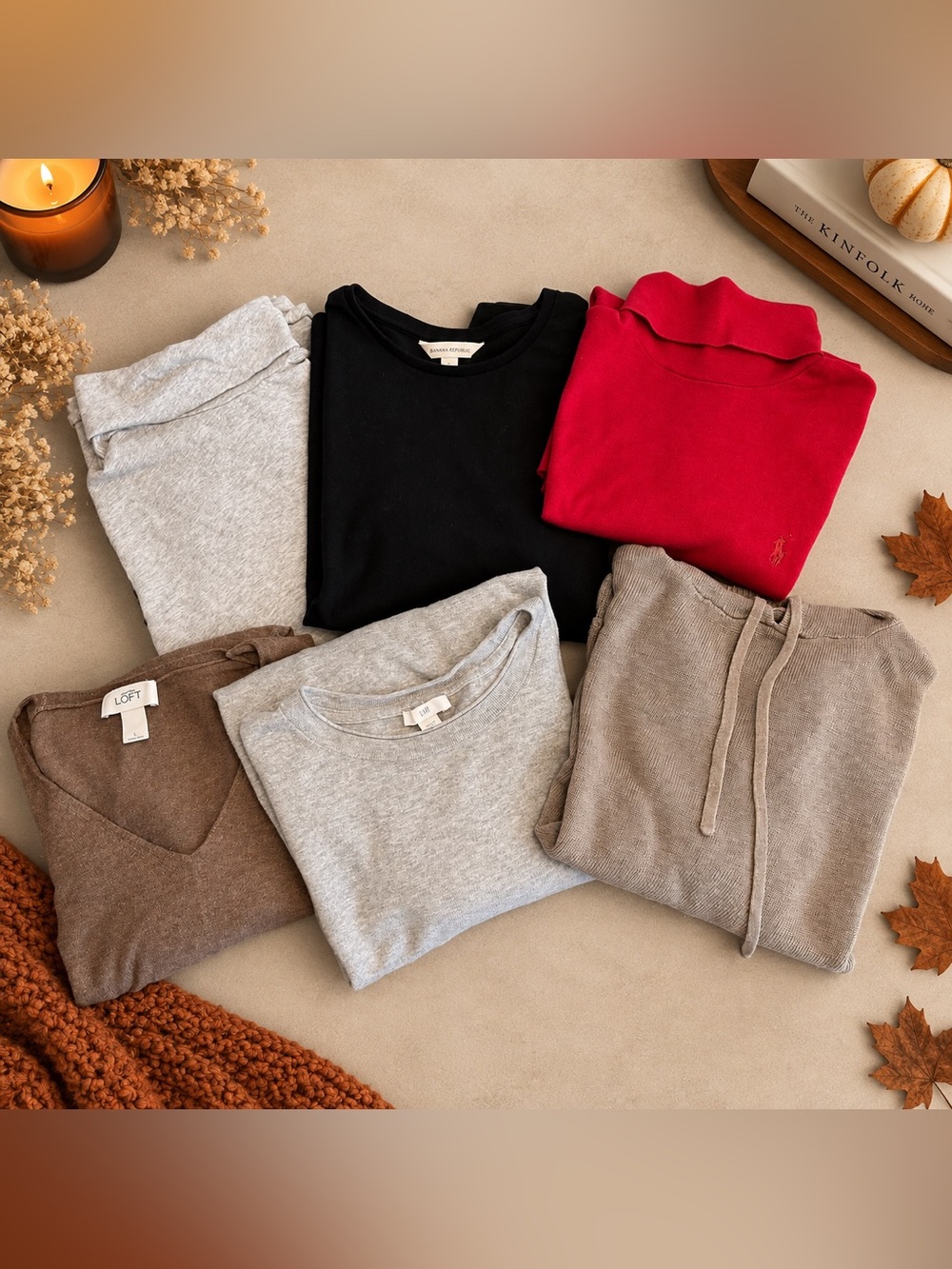 Large Fall Capsule Wardrobe Bundle | 6pc Cozy Classic Layering Essentials